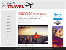 Tablet Screenshot of best-time-to-travel.com